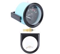 indice di temperatura a olio singolo nero da 52 mm con manometro con staffa