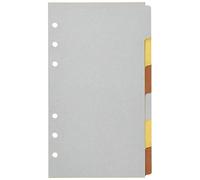 Indice personale metallico con 6 linguette vuote