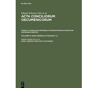 Indices Codicum Et Auctorum (Copertina rigida) ACTA Conciliorum Oecumenicorum
