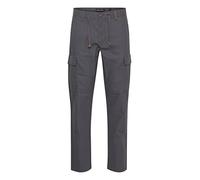 Indicode IDMosat - Pantaloni cargo da uomo in misto lino, pantaloni lunghi, Ferro (920), L