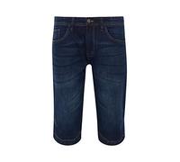 Indicode IDQuince - Jeans corti da uomo, in denim, tasche laterali, misto cotone, vestibilità regolare, Blu scuro (855), M