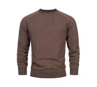 Indicode - INMassum - Maglione da uomo in lana fine con scollo rotondo | Maglione in cotone, M