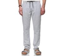 Indicode INWebb Pantaloni Seersucker da uomo in cotone | Pantaloni da uomo per il tempo libero da uomo, blu navy, M