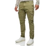 Indicode Pantaloni cargo da uomo Alex in cotone con 6 tasche | pantaloni cargo chino da uomo, Aloe, M