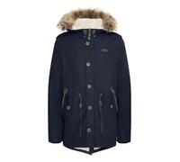 Indicode, Pulsoor, Giacca invernale, da uomo, parka, giacca da uomo lunga con cappuccio, in pelliccia, fodera di pelliccia e orsacchiotto, in materiale di alta qualità Navy (400) 56