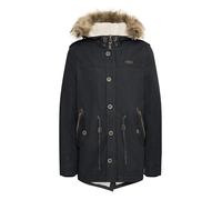 Indicode, Pulsoor, Giacca invernale, da uomo, parka, giacca da uomo lunga con cappuccio, in pelliccia, fodera di pelliccia e orsacchiotto, in materiale di alta qualità Black (999) 56
