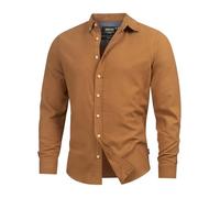 Indicode Riverside Ryan Shirt | Camicia a Quadri con Collo Button-Down | Camicia da uomo a quadretti per il lavoro e la vita quotidiana, camicia per il tempo libero, camicia a maniche lunghe