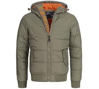 Indicode Uomini Adrian ZA Quilted Jacket | Giacca trapuntata dall'aspetto di una piumino Army M