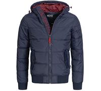 Indicode Uomini Adrian ZA Quilted Jacket | Giacca trapuntata dall'aspetto di una piumino Navy L