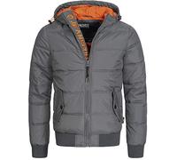 Indicode Uomini Adrian ZA Quilted Jacket | Giacca trapuntata dall'aspetto di una piumino Raven XL