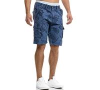 Indicode Uomini Albert Cargo Shorts | Pantaloncini Hawaii Vintage XL