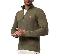 Indicode Uomini Bermie Sweat Jacket | Felpa con Collo Alto Army S