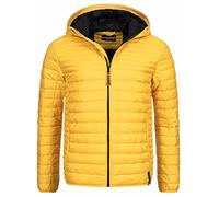 Indicode Uomini Bowers Quilted Jacket | Giacca trapuntata dall'aspetto piumino Golden Yellow S