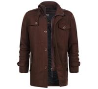 Indicode Uomini Brandon Coat | Cappotto corto con collo alla coreana Demitasse XL