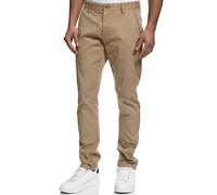 Indicode Uomini Cherry Chino Pants | Pantaloni Chino in Tessuto Elasticizzato Cornstalk 32/32