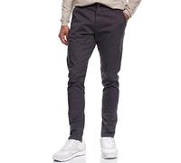 Indicode Uomini Cherry Chino Pants | Pantaloni Chino in Tessuto Elasticizzato Dk Grey 30/34