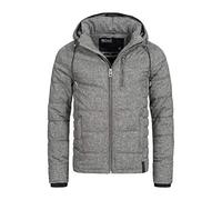Indicode Uomini Circus Quilted Jacket | Giubbotto trapuntato dall'aspetto piumino Dk Grey XL