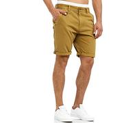 Indicode Uomini Cuba Chino Shorts | Bermuda Pantaloncini Chino con 5 Tasche Amber L