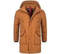 Indicode Uomini Dexter Winter Jacket | Giacca invernale con cappuccio Rubber M