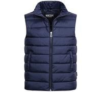 Indicode Uomini Gibbon Quilted Vest | Gilet trapuntato con collo alla coreana Black XXL