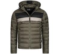 Indicode Uomini Hampshire Quilted Jacket | Giubbotto trapuntato dall'aspetto piumino Army Mix L