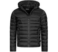 Indicode Uomini Hampshire Quilted Jacket | Giubbotto trapuntato dall'aspetto piumino Black M