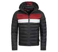 Indicode Uomini Hampshire Quilted Jacket | Giubbotto trapuntato dall'aspetto piumino Ultra Black M