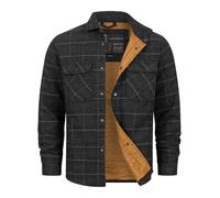 Indicode Uomini Henderson Maglia Maniche Lunghe Giacca Mezza Stagione Foderata Raven XX-Large