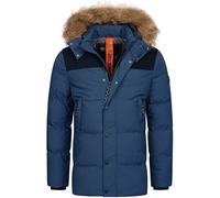 Indicode Uomini Hexyl Coat | Parka invernale con cappuccio Navy XXL