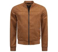 Indicode Uomini Ibon Jacket | Giacca in similpelle scamosciata Camel L