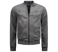 Indicode Uomini Ibon Jacket | Giacca in similpelle scamosciata Raven L