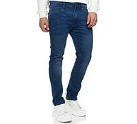 Indicode Uomini INCoil Jeans Pants | Pantaloni Jeans Super Elasticizzati in 77% Cotone Medium Indigo 34/32