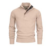 Indicode Uomini INIsalu Pullover | Maglione con Collo Alto in 80% Cotone