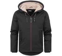 Indicode Uomini INKylian Winter Jacket | Giubbotto invernale con cappuccio foderato Black XL