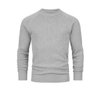 Indicode Uomini INMassum Knit Sweater | Maglione Leggero a Girocollo Lt Grey Mix M