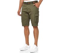 Indicode Uomini INMonroe Cargo Shorts | Bermuda Pantaloncini Cargo Inclusa Cintura in Cotone Army XXL