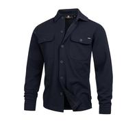 Indicode Uomini INNello Shirt | Camicia a Maniche Lunghe con Collo Kent Sky Captain L