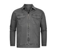 Indicode Uomini INRusso Shirt | Camicia con due tasche sul petto e zip Raven M
