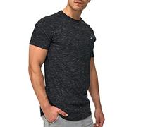 Indicode Uomini Kloge Shirt | Maglietta con Scollo Rotondo Black Mix M