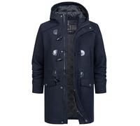Indicode Uomini Liam Coat | Cappotto duffle Navy Mix L