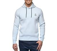 Indicode Uomini Longview Hoodie | Felpa con Cappuccio Celestial Blue L
