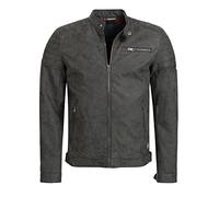 Indicode Uomini Manuel Jacket | Giacca in similpelle Dk Grey L