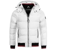 Indicode Uomini Marlon Quilted Jacket | Giacca trapuntata dall'aspetto di una piumino Optical white L