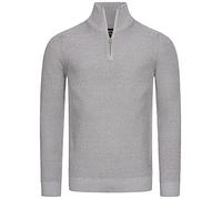 Indicode Uomini Mayer Pullover | Maglione Leggero in Cotone Lt Grey Mix L