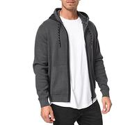 Indicode Uomini Reilly Hoodie | Felpa con Cappuccio Dk Grey M