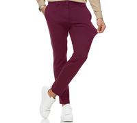 Indicode Uomini Rodekro Pants | Pantaloni in Tessuto Stretch Bordeaux 34/32