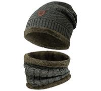 Indicode Uomini Siracusa SET Hat & Scarf | Set invernale di berretto e sciarpa Army One Size