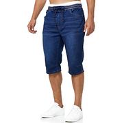 Indicode Uomini Vasile Jeans Shorts | Pantaloncini in Jeans con 5 Tasche Blue XL