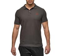 Indicode Uomini Wadim Polo Shirt | Maglietta con Colletto in Cotone Raven M