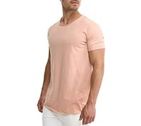 Indicode Uomini Willbur Tee Shirt | Maglietta con Scollo Rotondo Cameo Rose L